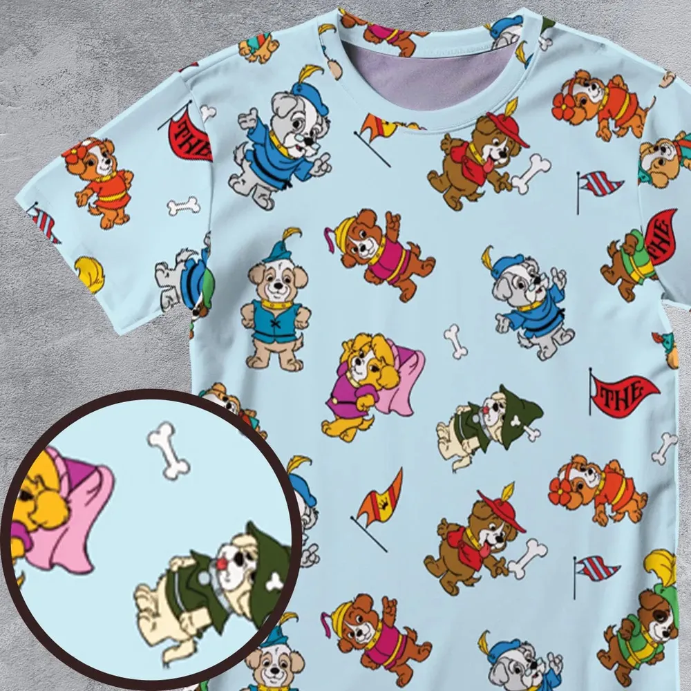 Pup Power The Biskitts All-Over Print Unisex T-Shirt - 4