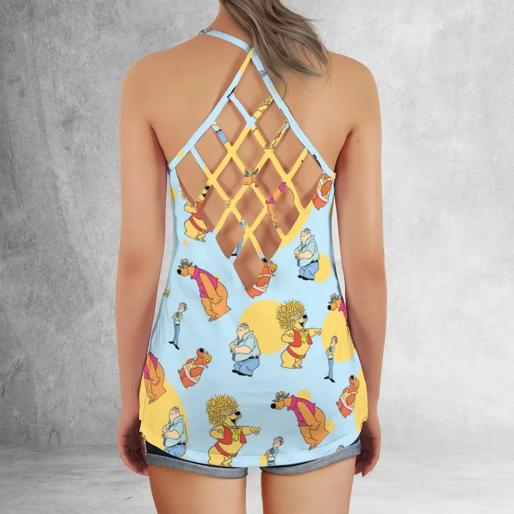 Help!... It's the Hair Bear Bunch! Criss Cross Tank Top - 3