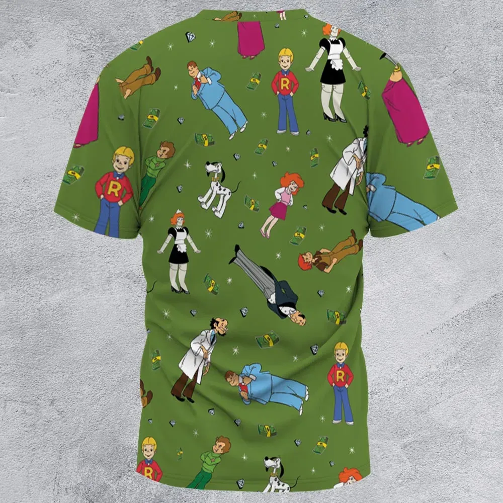 Money Comes To Me Easily Richie Rich All-Over Print Unisex T-Shirt - 2