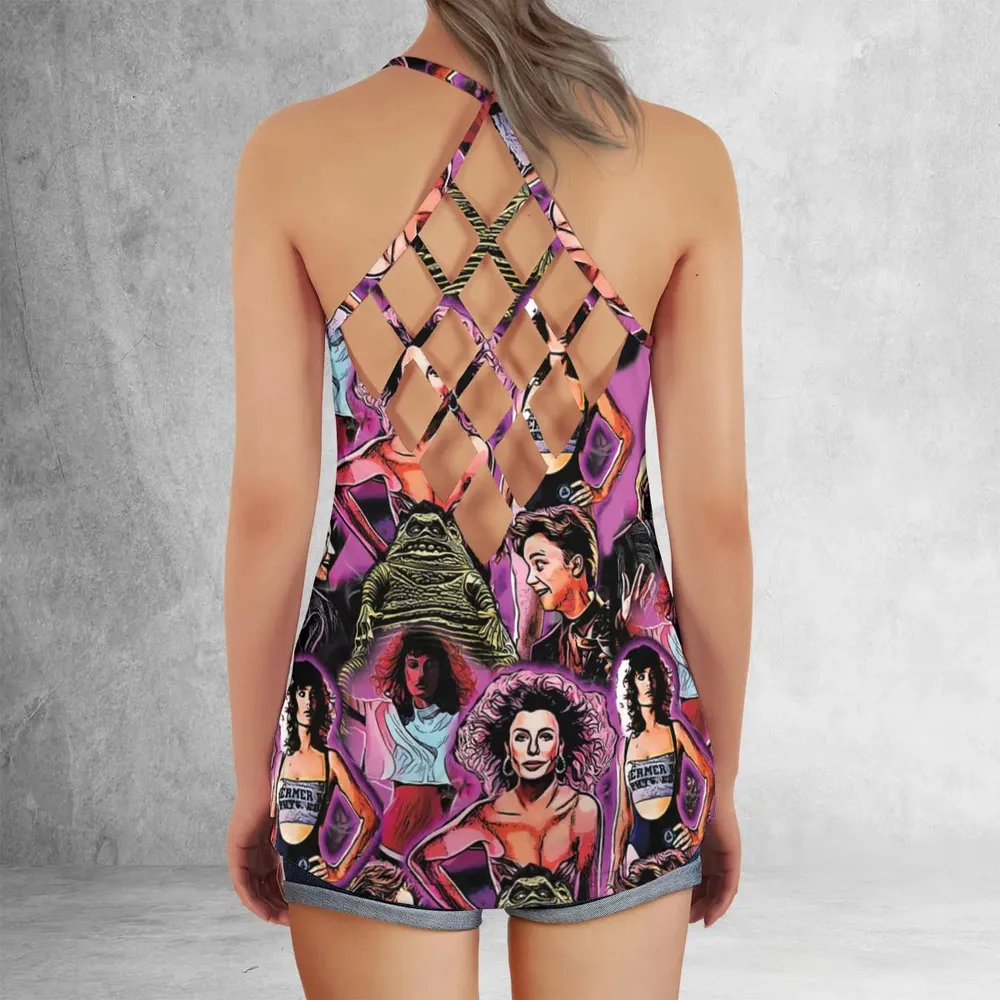 Stuck With The Weird Science Criss Cross Tank Top - 3