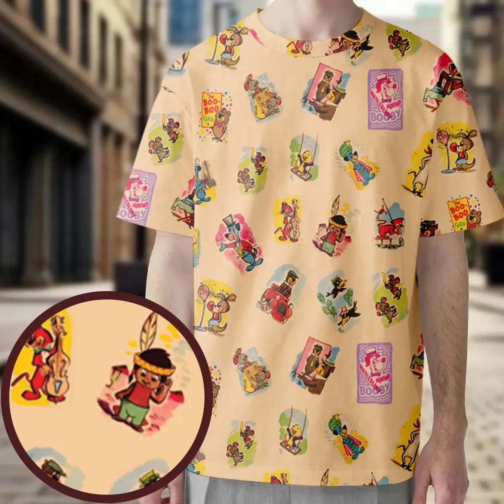 Huckleberry Hound Booby All-Over Print Unisex T-Shirt - 3