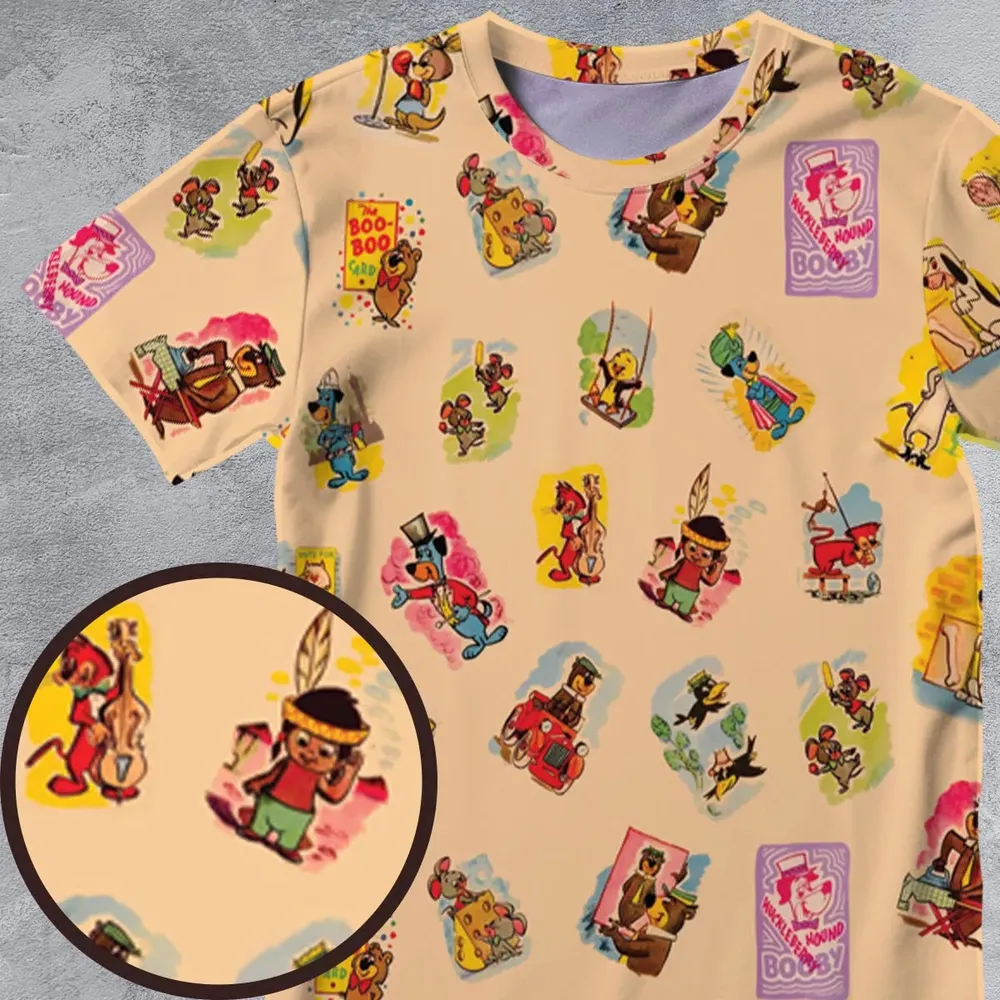 Huckleberry Hound Booby All-Over Print Unisex T-Shirt - 4