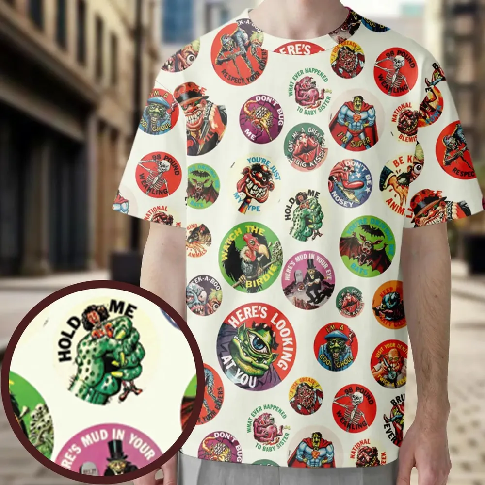 Nostalgic Memories Ugly Buttons All-Over Print Unisex T-Shirt - 3