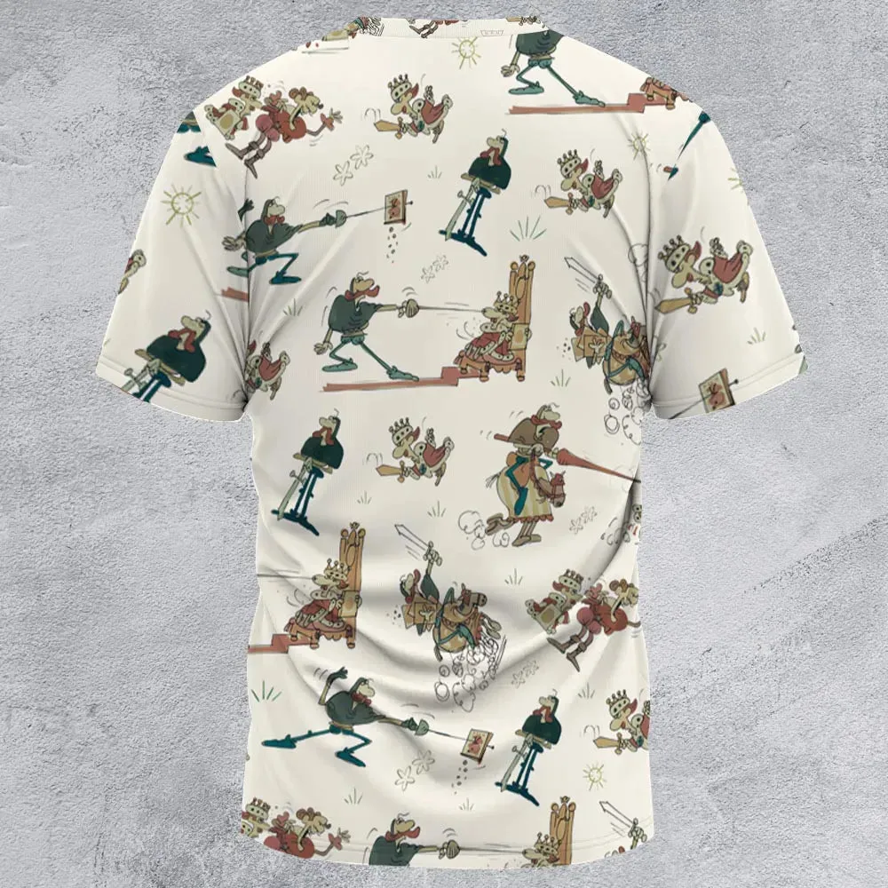 Cap'n Crunch And King Vitaman Character All-Over Print Unisex T-Shirt - 2