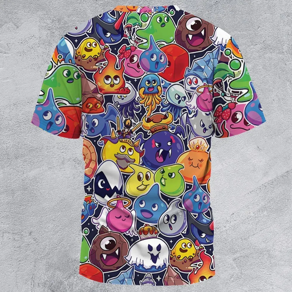 Slimes Dragon Quest All-Over Print Unisex T-Shirt - 2