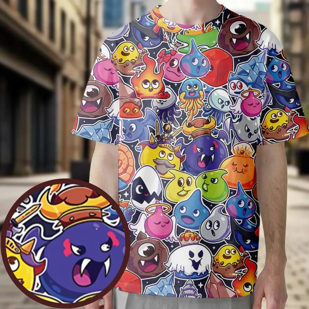 Slimes Dragon Quest All-Over Print Unisex T-Shirt - 3