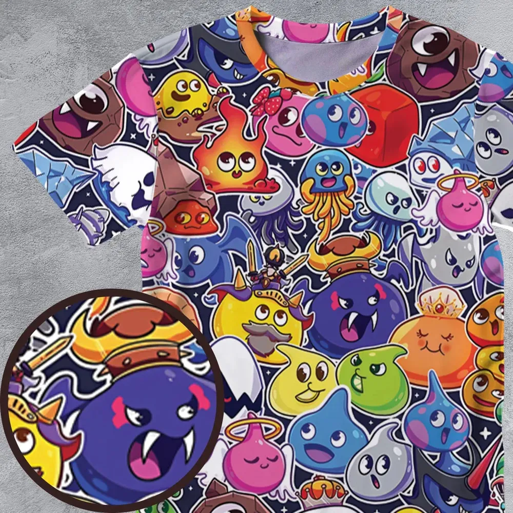 Slimes Dragon Quest All-Over Print Unisex T-Shirt - 4