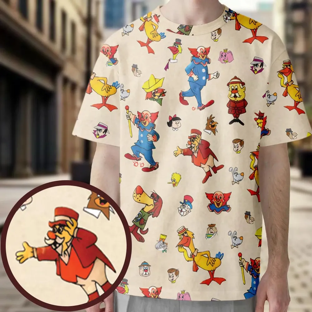 Bozo The Clown And Friends All-Over Print Unisex T-Shirt - 3
