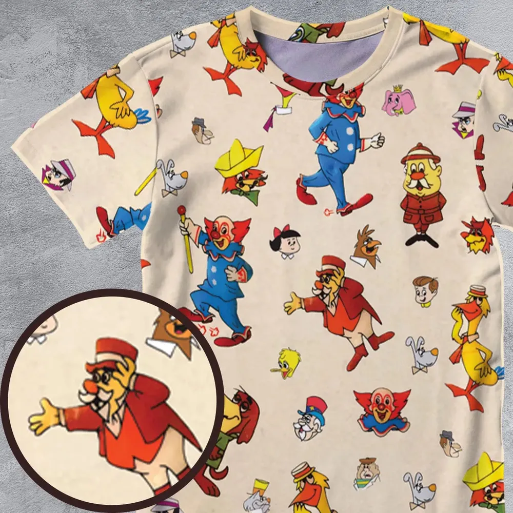 Bozo The Clown And Friends All-Over Print Unisex T-Shirt - 4