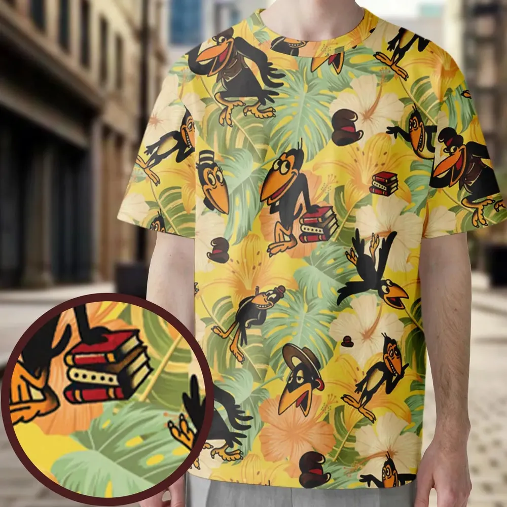 Bird Of A Feather Heckle And Jeckle All-Over Print Unisex T-Shirt - 3