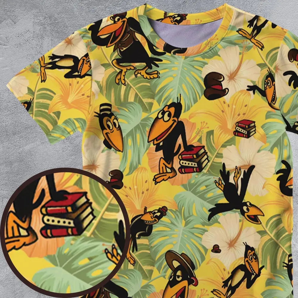 Bird Of A Feather Heckle And Jeckle All-Over Print Unisex T-Shirt - 4