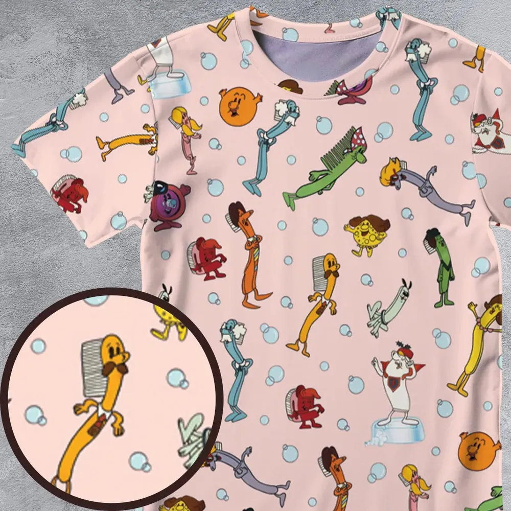 Brush Your Teeth Toothbrush Family All-Over Print Unisex T-Shirt - 4