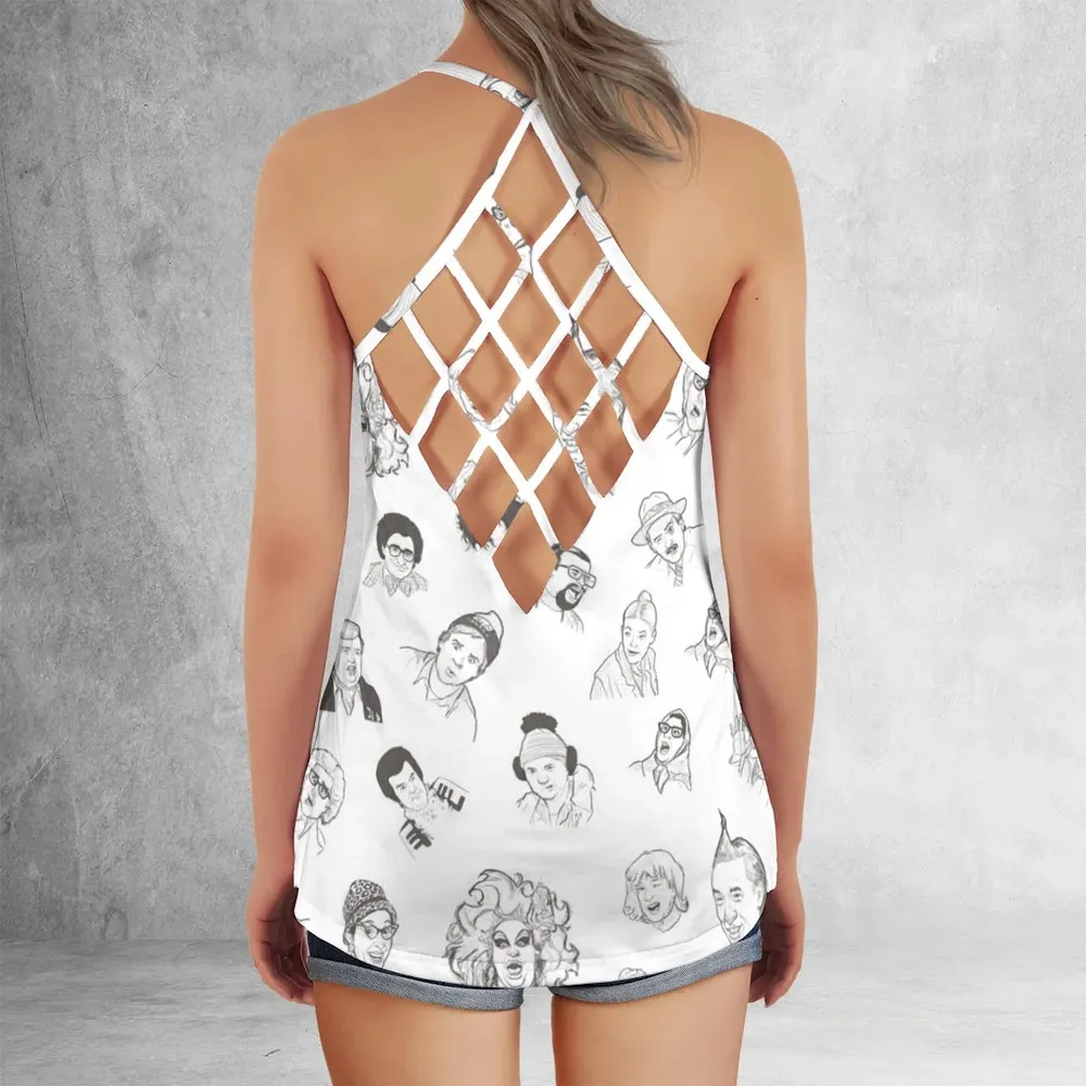 Second City Television Characters Criss Cross Tank Top - 3