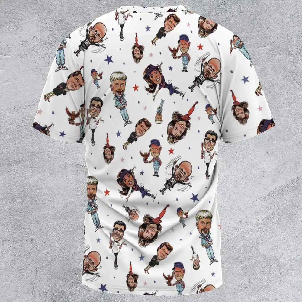 Red White Blaine Waiting For Guffman All-Over Print Unisex T-Shirt - 2