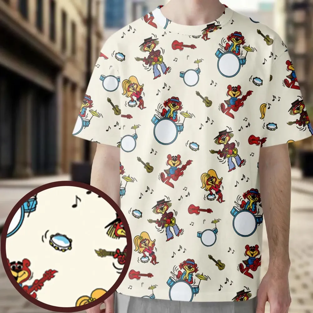 Cartoon band The Sugar Bears All-Over Print Unisex T-Shirt - 3