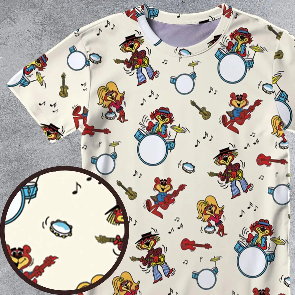 Cartoon band The Sugar Bears All-Over Print Unisex T-Shirt - 4
