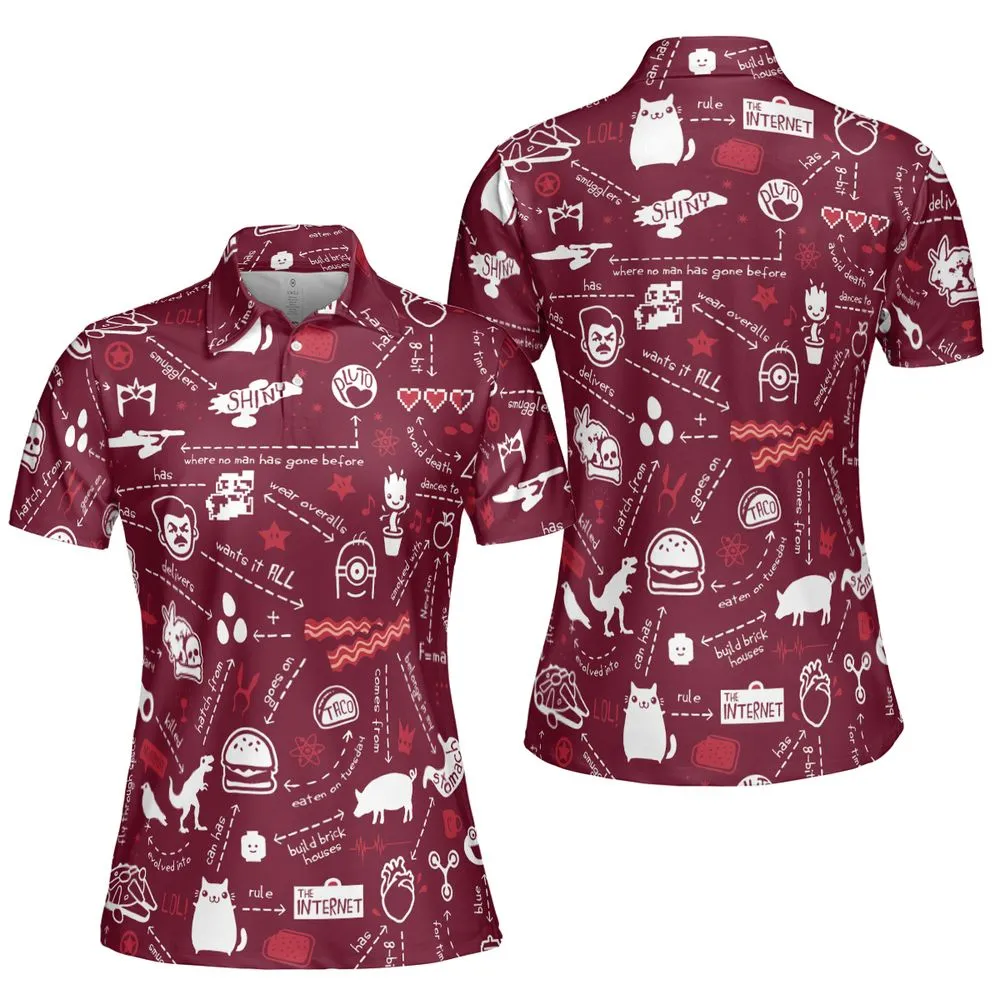 AOP Men/Women Polo Shirt - L2Q32C9A -  - 5