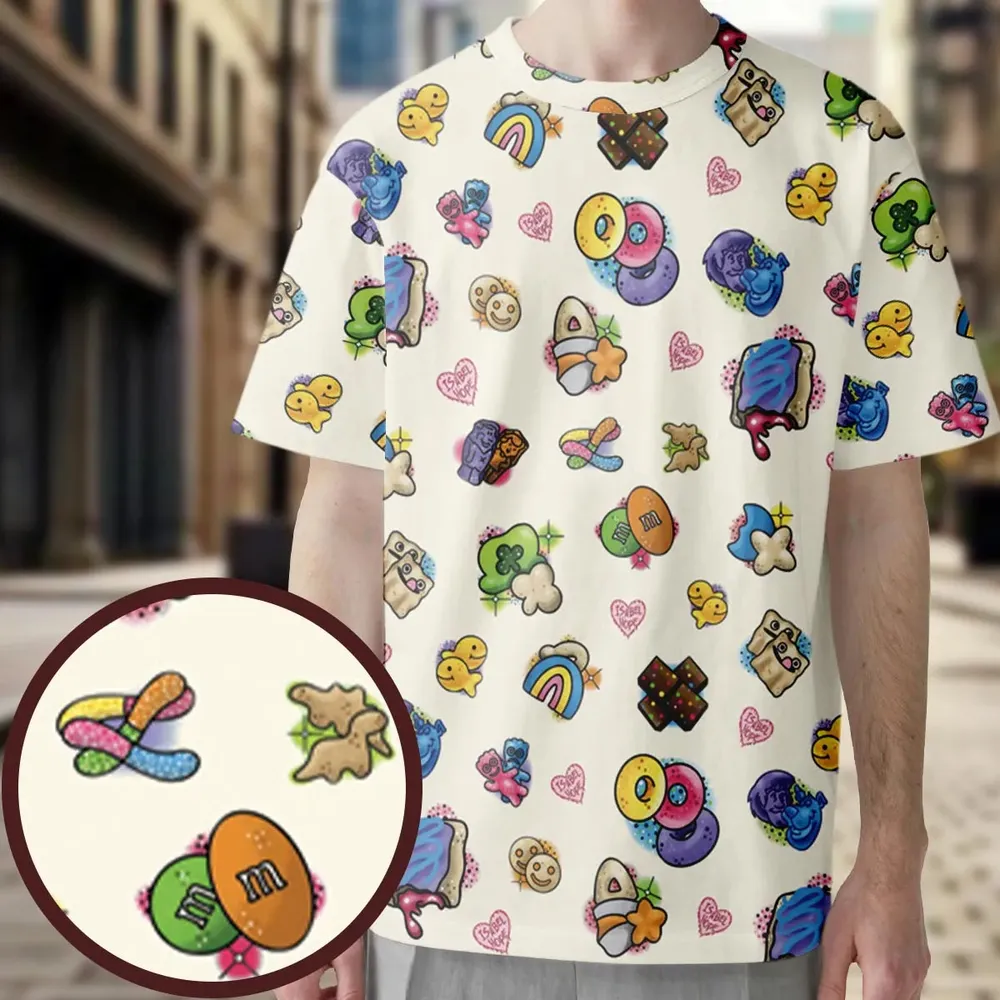 Nostalgic Candy From Your Childhood All-Over Print Unisex T-Shirt - 3