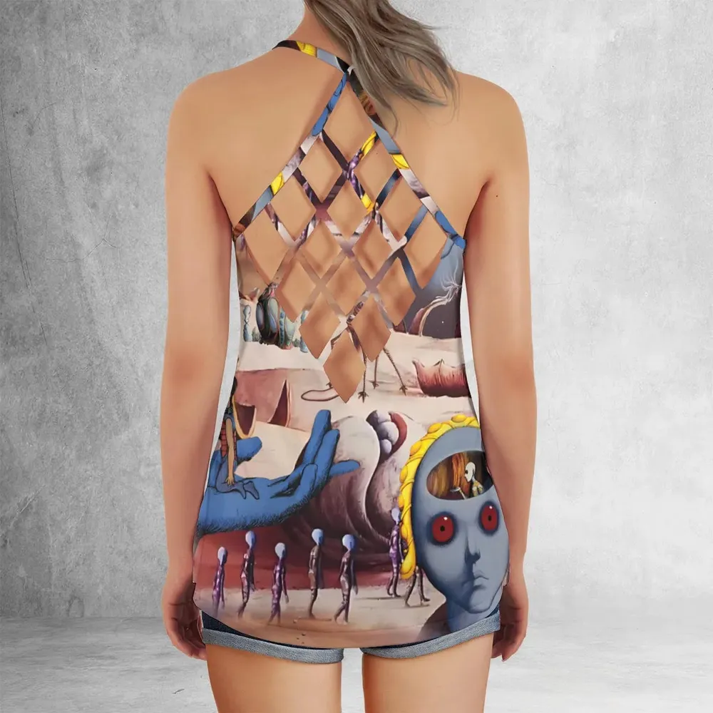 Panorama Moments Fantastic Planet Criss Cross Tank Top - 3