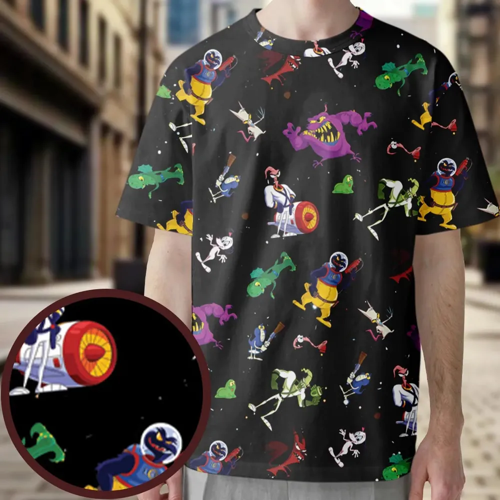 Earthworm Jim And Od Characters All-Over Print Unisex T-Shirt - 3