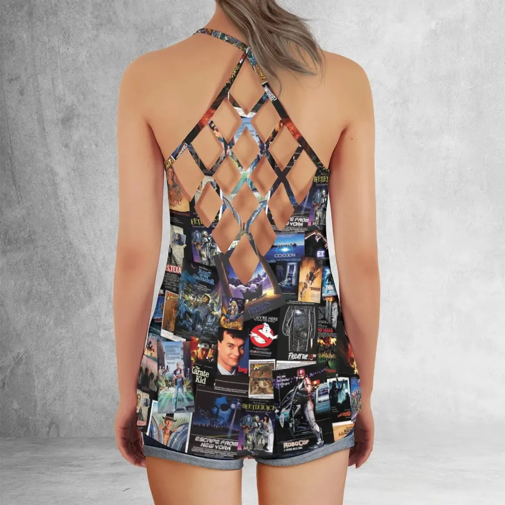 1980s Movie Criss Cross Tank Top - 3