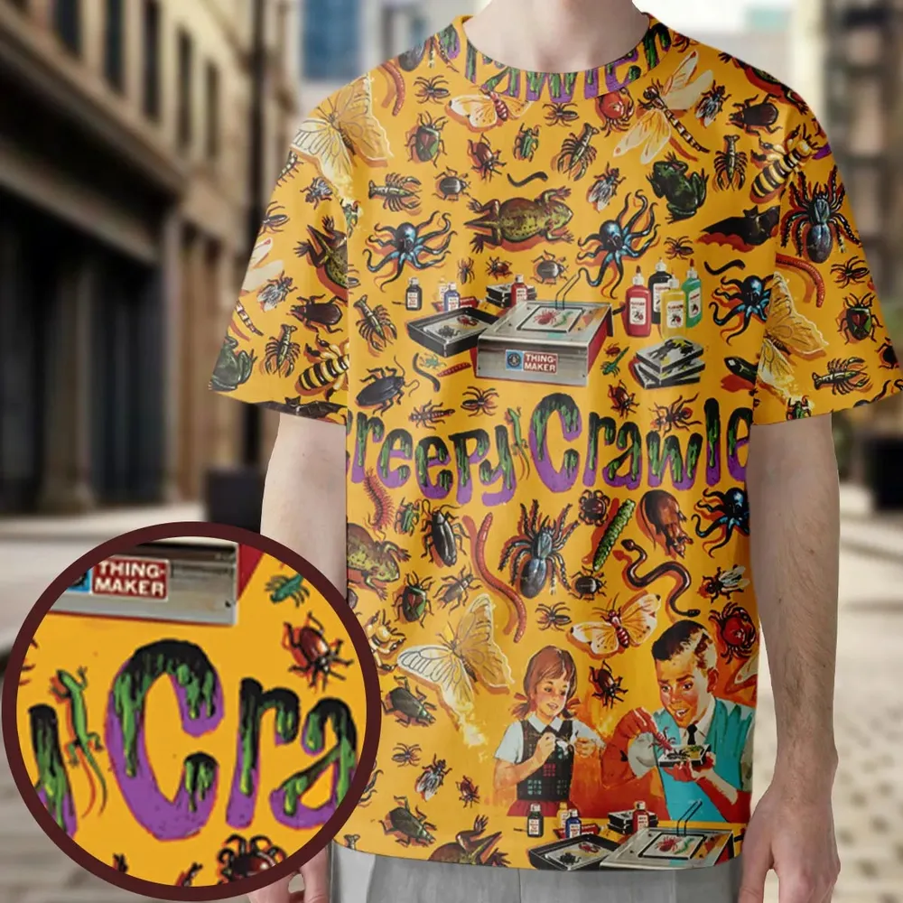 1960s Creepy Crawlers Toy All-Over Print Unisex T-Shirt - 3