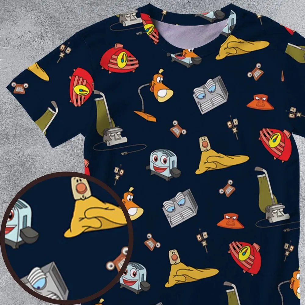 Brave Little Appliances The Brave Little Toaster All-Over Print Unisex T-Shirt - 4