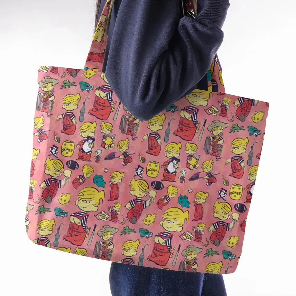 Just Pretend I'm Listening Dennis The Menace Large Tote Bag - 2