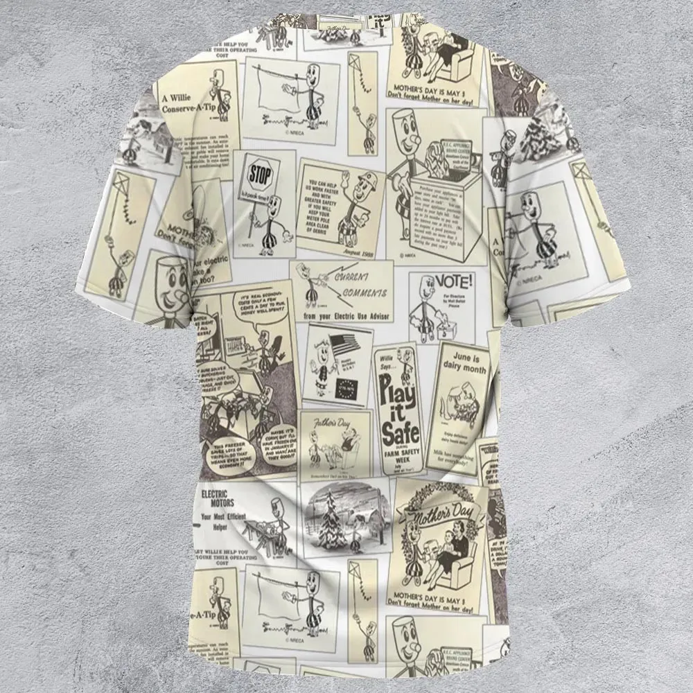 Willie Wiredhand All-Over Print Unisex T-Shirt - 2