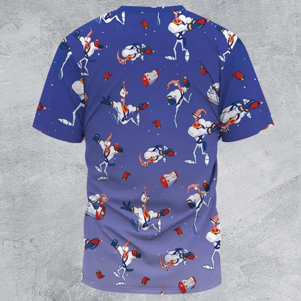 Ungroovy Earthworm Jim All-Over Print Unisex T-Shirt - 2