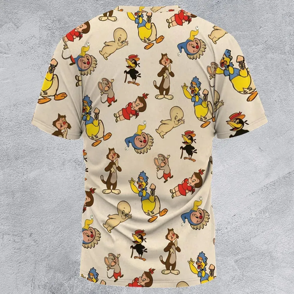 Harvey TV Stars Cartoon Characters All-Over Print Unisex T-Shirt - 2