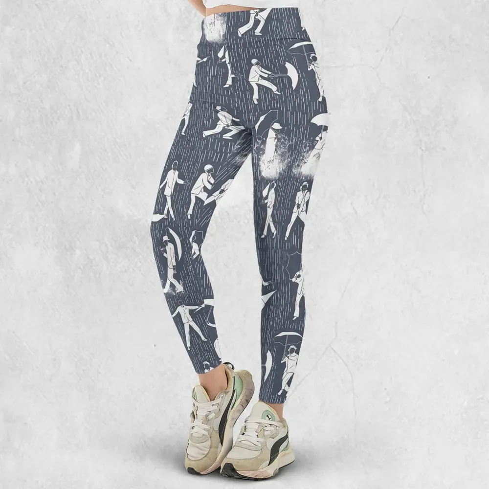 Singin' in the Rain Wall Mural Legging - 2