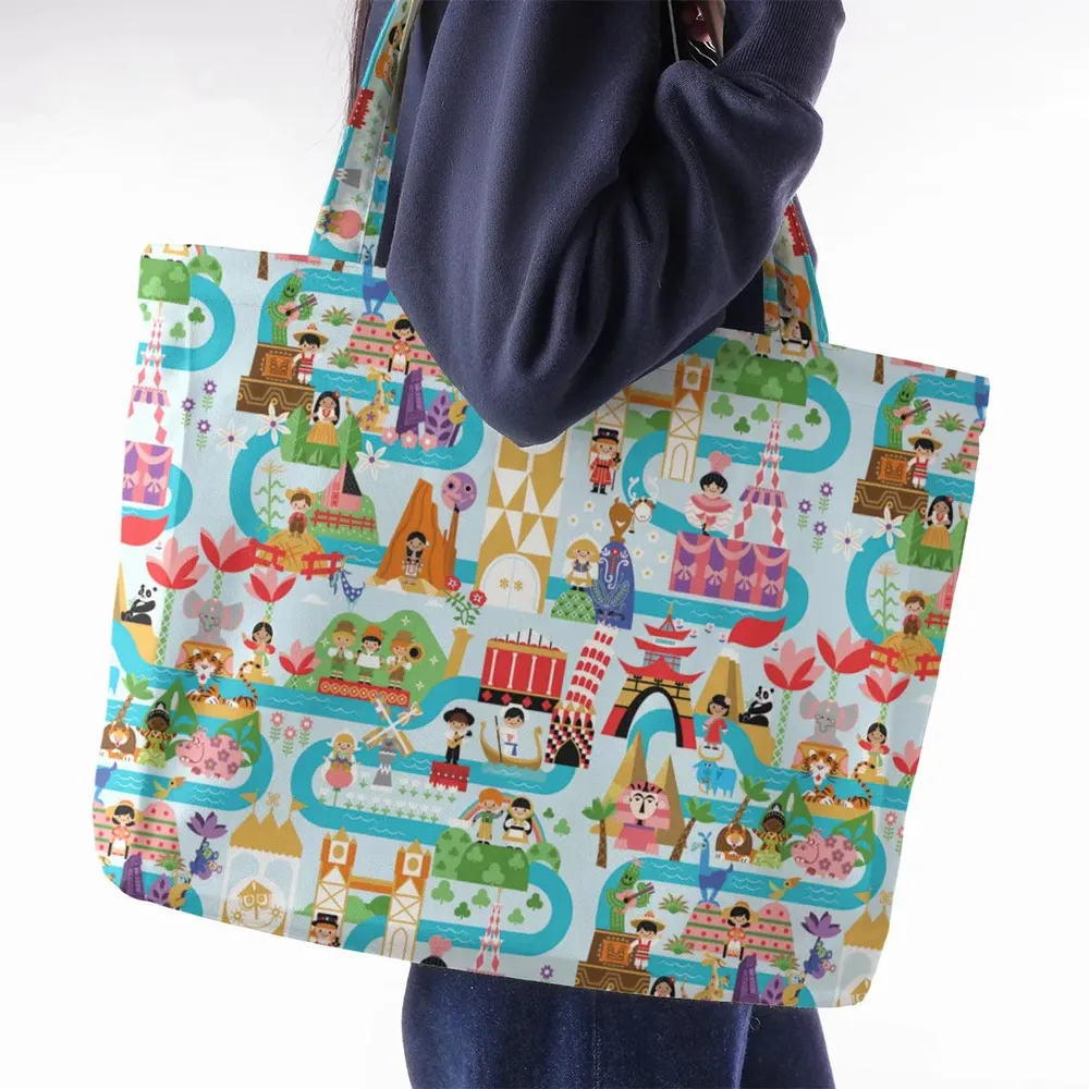 It's Small World Map Large Tote Bag - 2