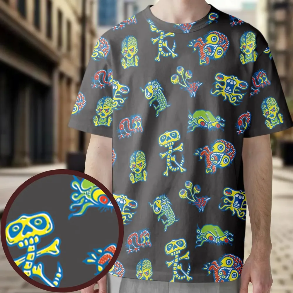 How To Use Monster Tatoos All-Over Print Unisex T-Shirt - 3
