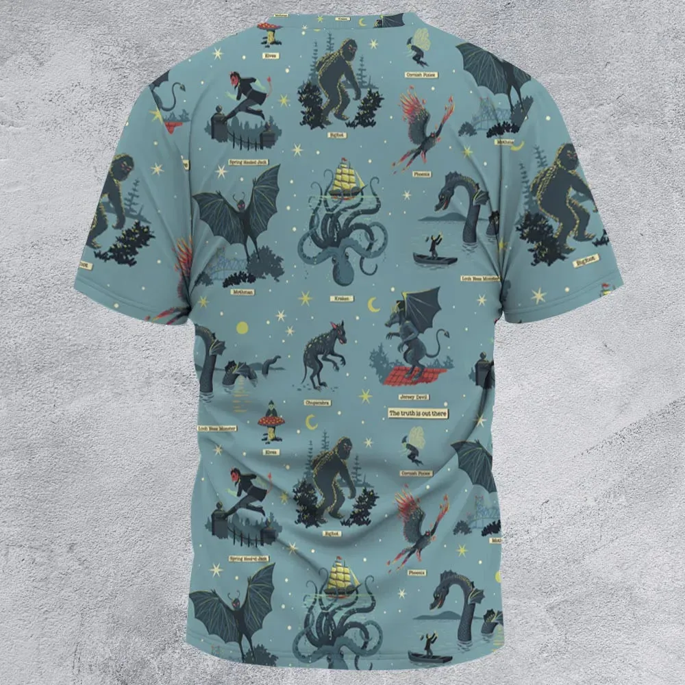 Paranormal Creatures All-Over Print Unisex T-Shirt - 2