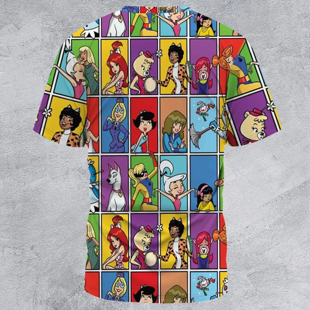 The women of Hanna Barbera All-Over Print Unisex T-Shirt - 2