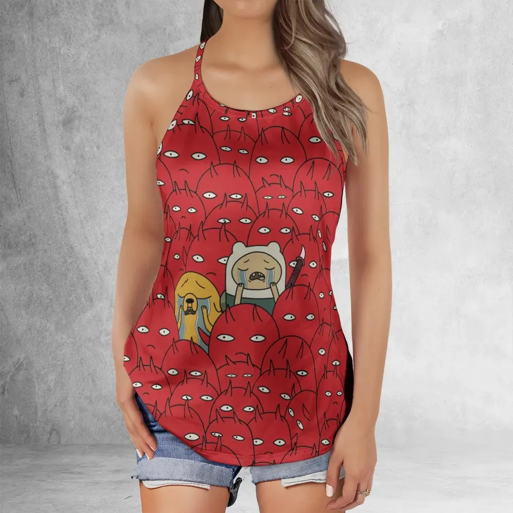 At Hell Adventure Time Criss Cross Tank Top - 2