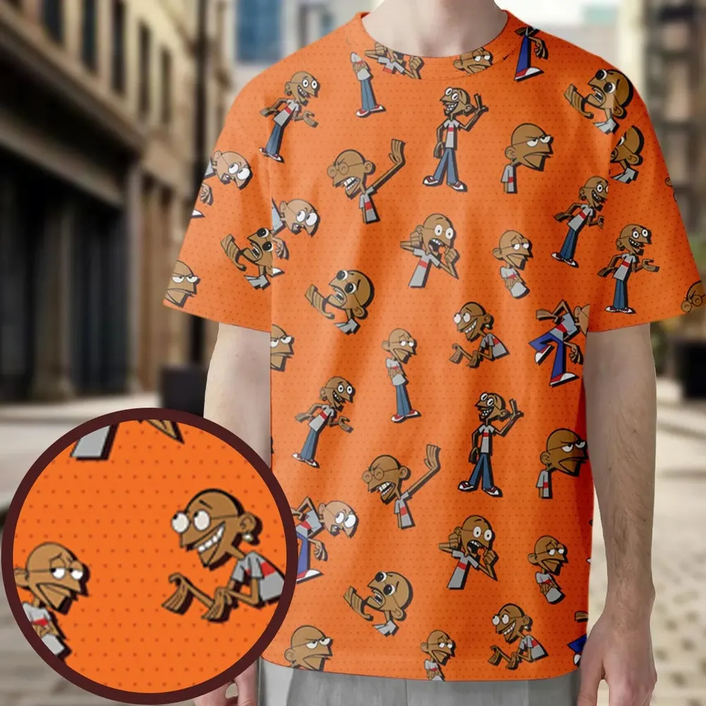 Gandhi On Repeat Clone High All-Over Print Unisex T-Shirt - 3