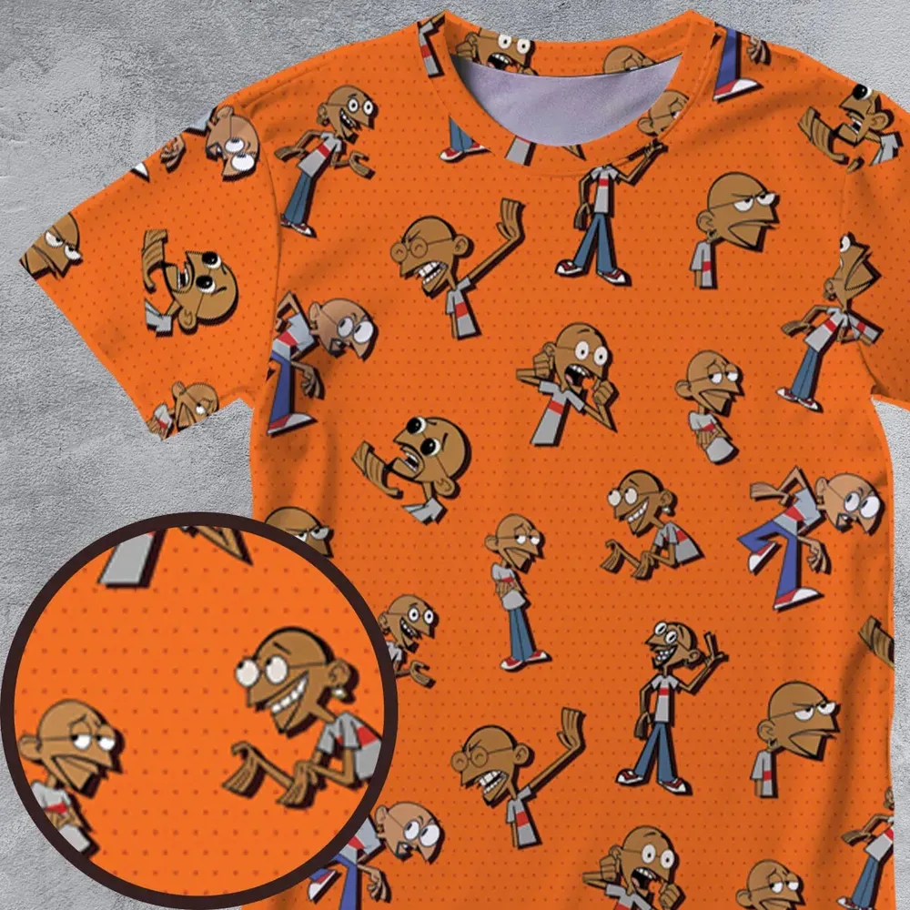 Gandhi On Repeat Clone High All-Over Print Unisex T-Shirt - 4