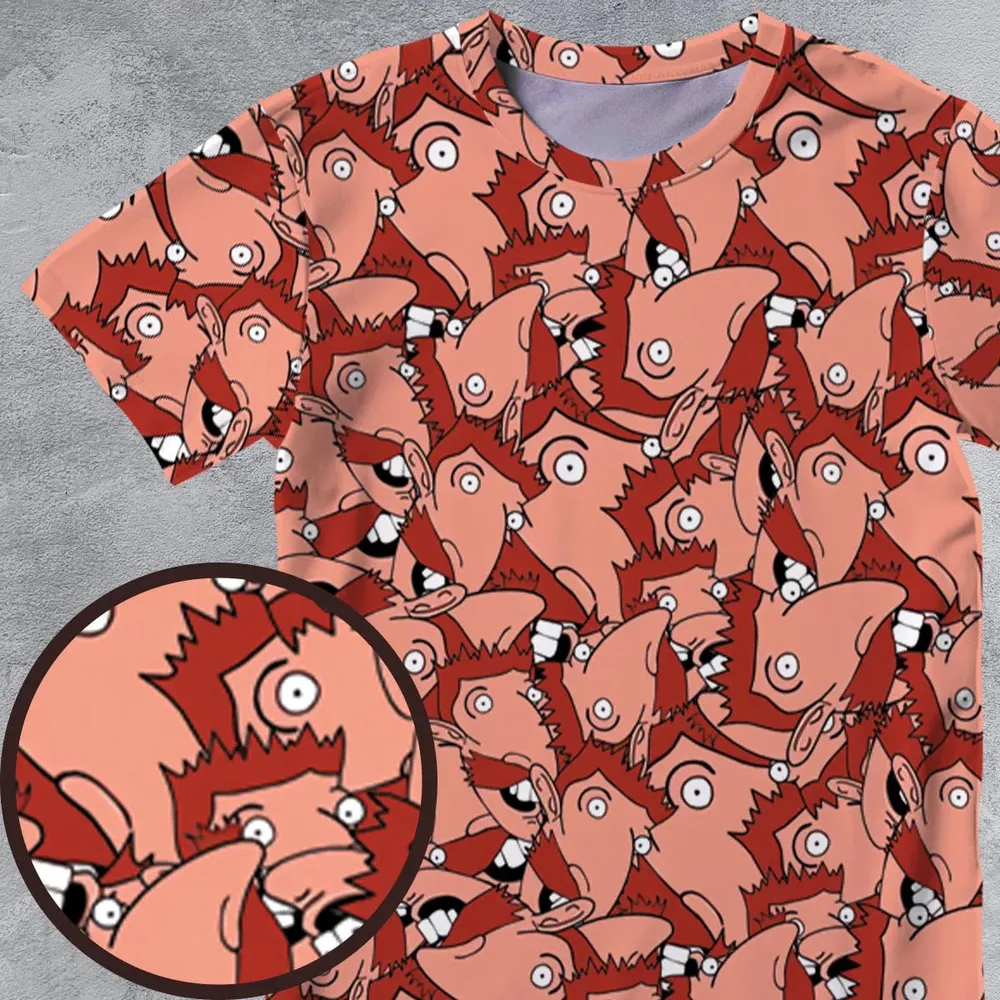 Smashing Threads Nigel Thornberry All-Over Print Unisex T-Shirt - 4