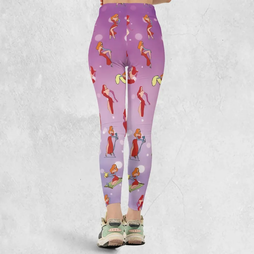 Red Hot Jessica Rabbit Who Framed Roger Rabbit Legging - 3