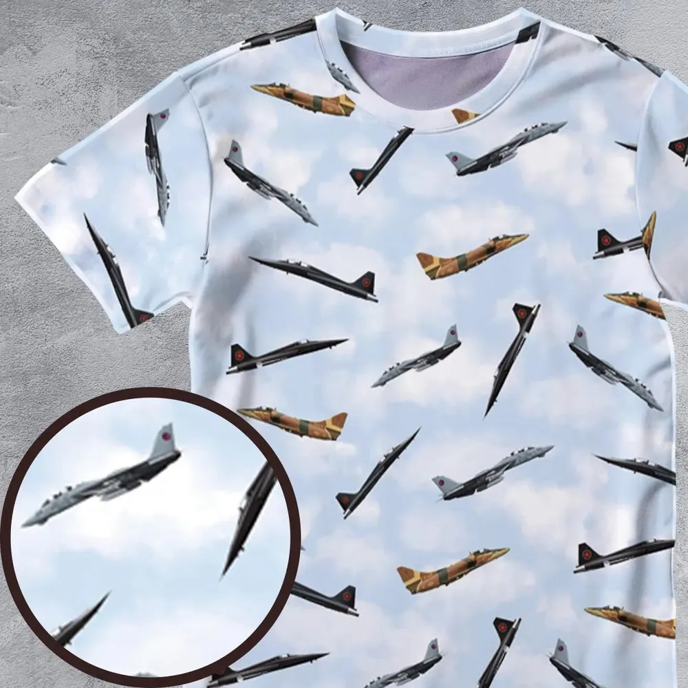 Top Gun Aircraft All-Over Print Unisex T-Shirt - 4