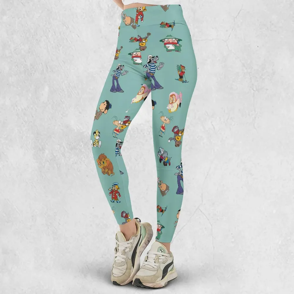 Russian Cartoon Characters Legging - 2