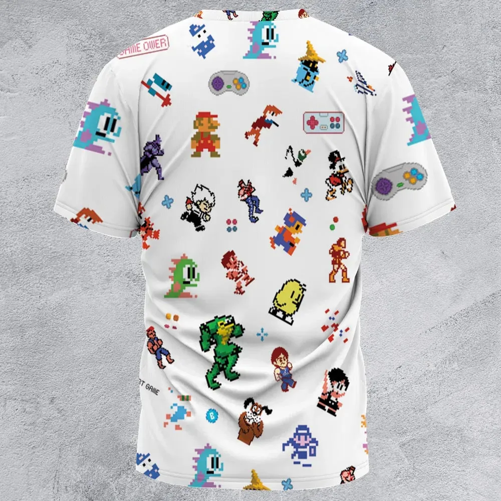 Iconic Video Game Characters All-Over Print Unisex T-Shirt - 2