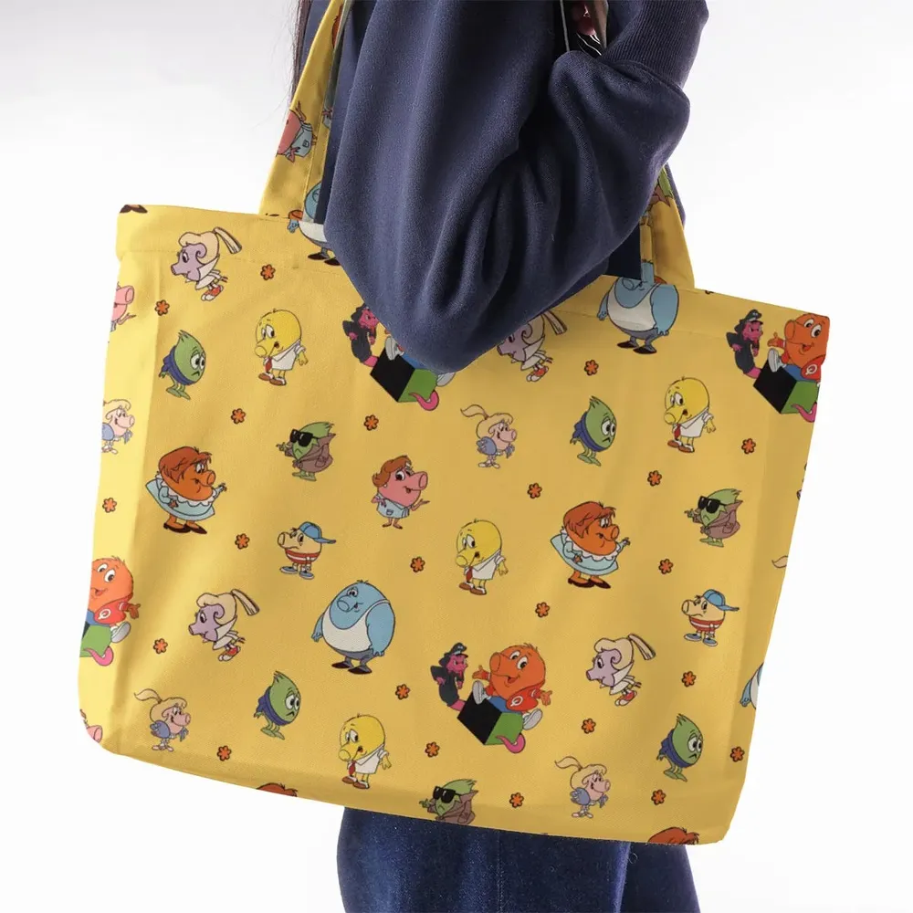 80s Arcade Game Qbert Large Tote Bag - 2