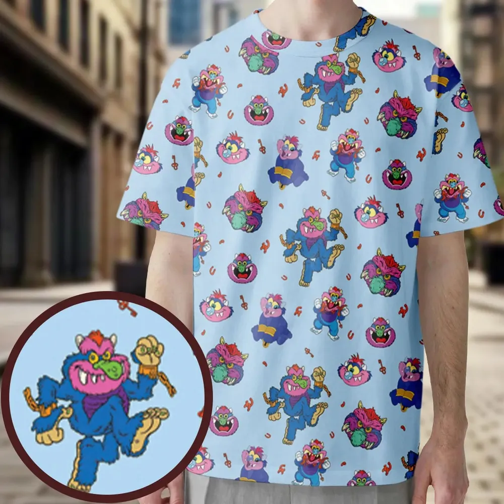 Blue Monster My Pet Monster All-Over Print Unisex T-Shirt - 3