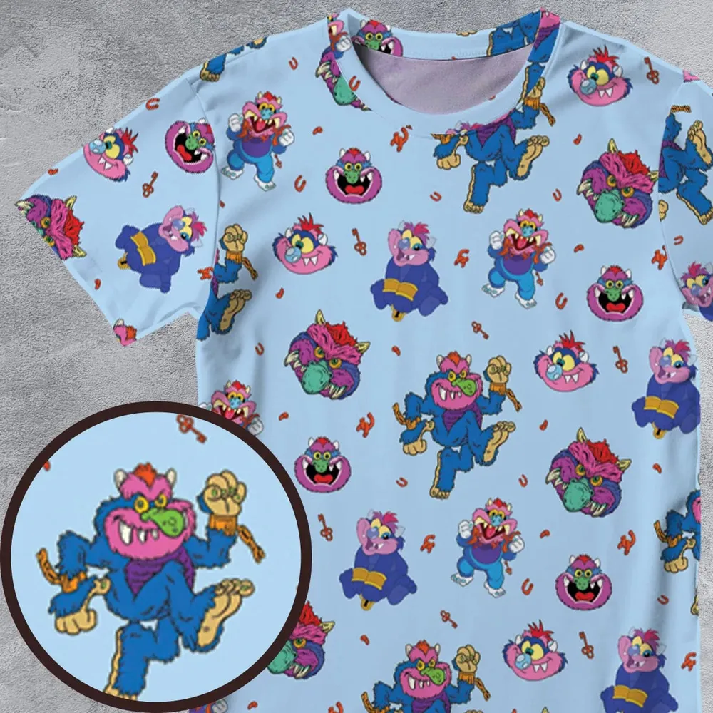 Blue Monster My Pet Monster All-Over Print Unisex T-Shirt - 4