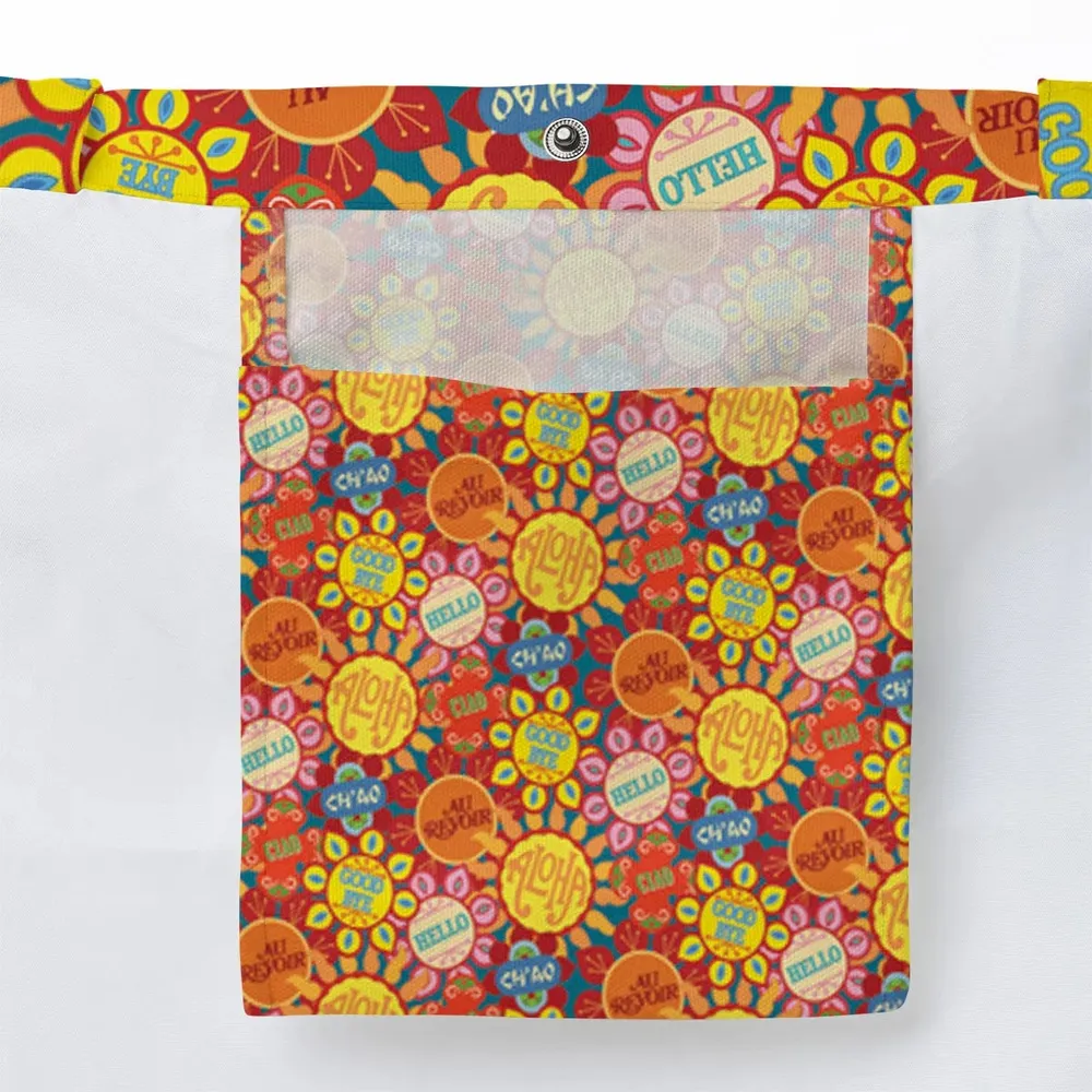 It's a Small World Flowers Large Tote Bag - 3