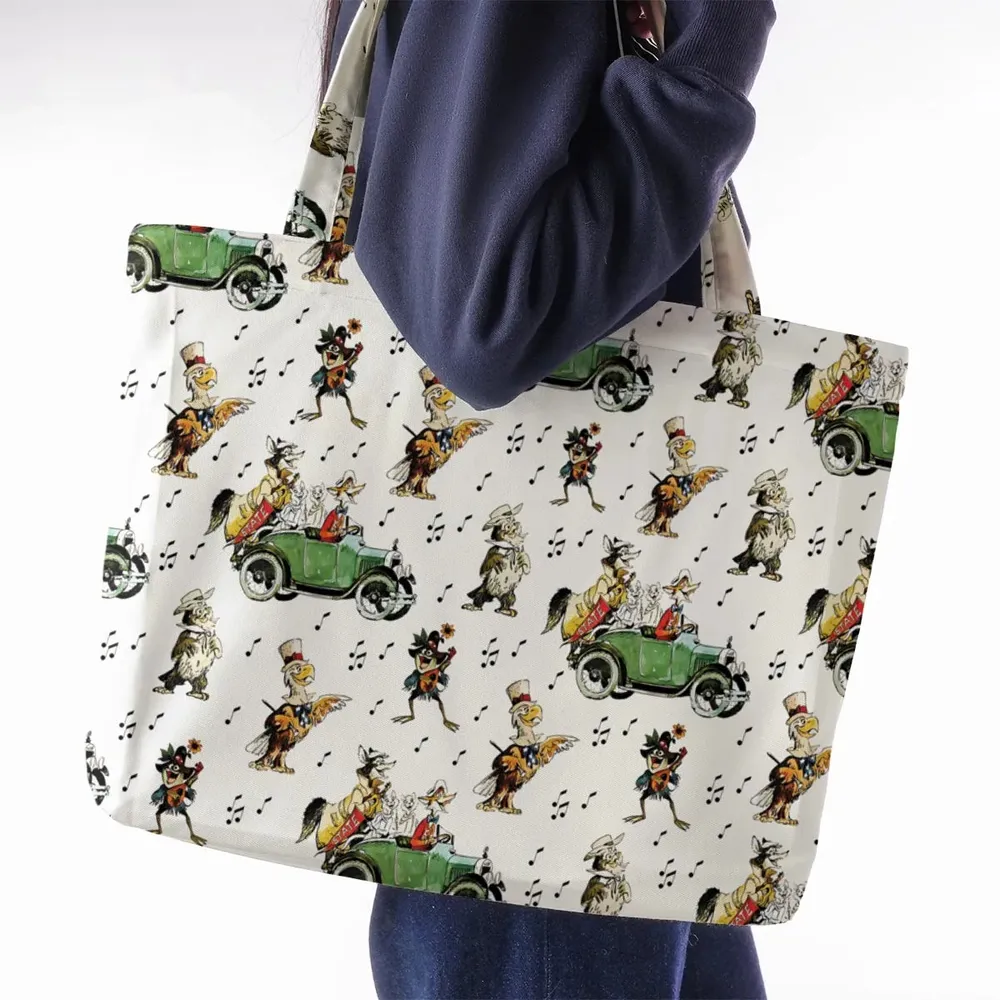 America Sings Characters Large Tote Bag - 2