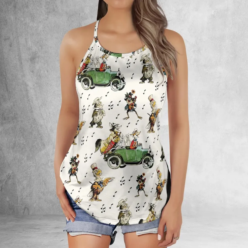America Sings Characters Criss Cross Tank Top - 2